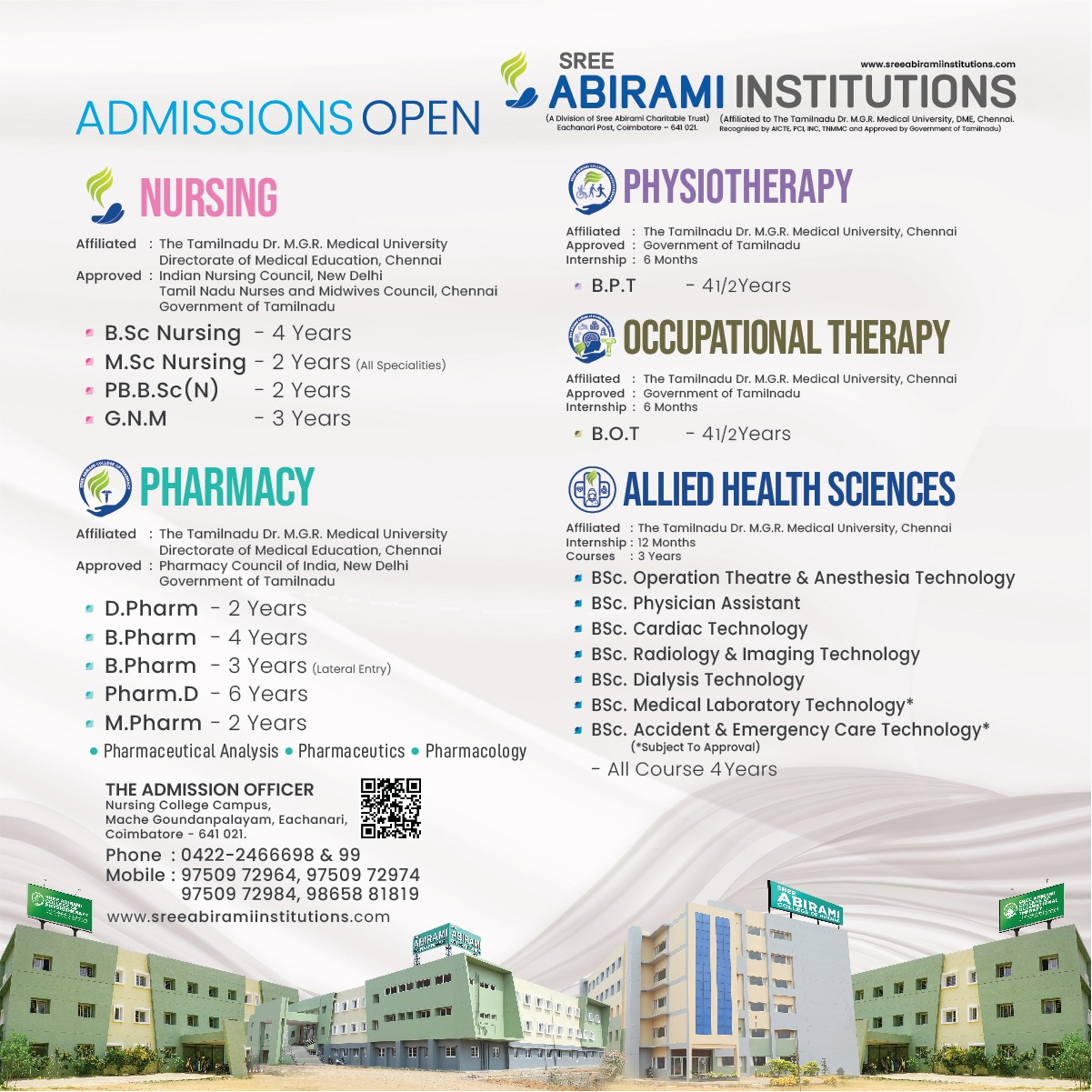 sree abirami college courses